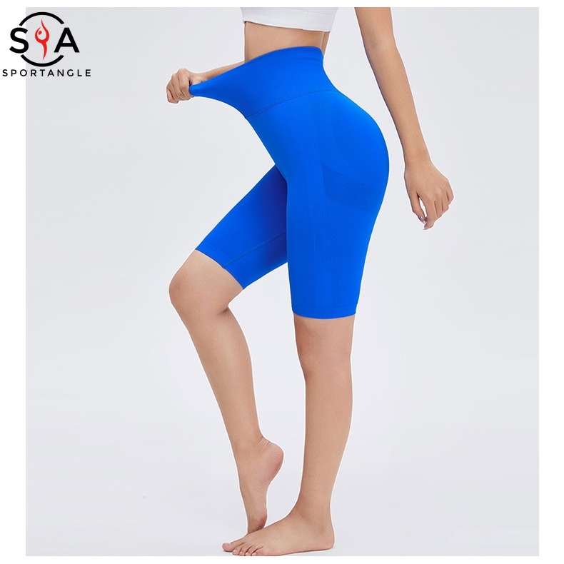 Quần short thể thao lưng cao nâng mông thời trang cho nữ