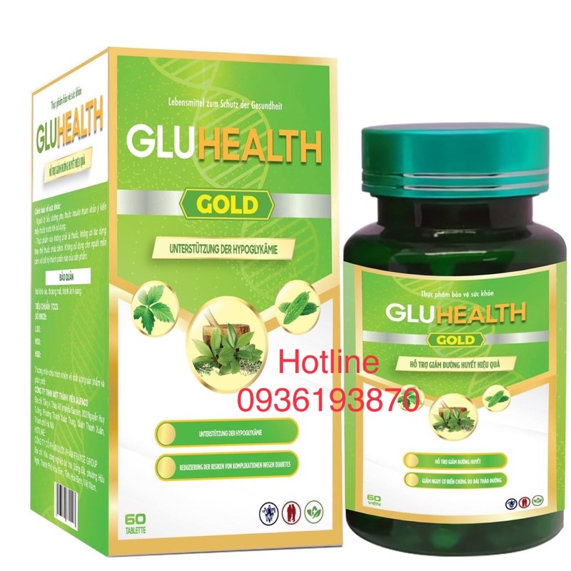 GLUHEALTH  [CHÍNH HÃNG] ❤️ VIÊN SỦI GLU HEALTH GIÚP ỔN ĐỊNH ĐƯỜNG HUYẾT