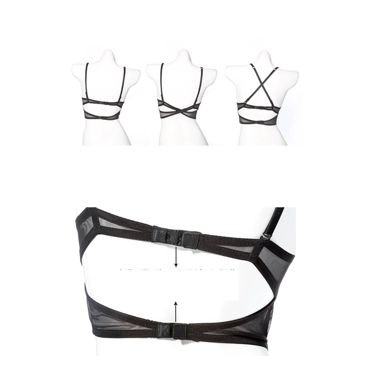 Áo lót ren bản to che mỡ lưng nâng ngực, Áo bra corset ôm body