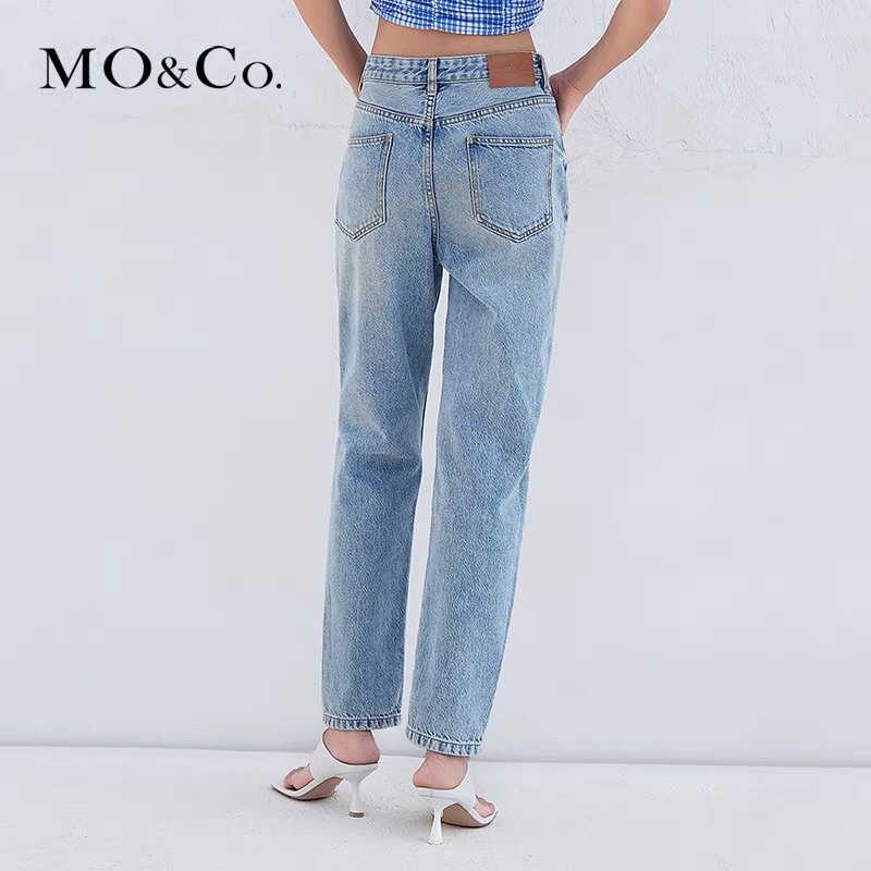 Quần jean xanh Mo&Co