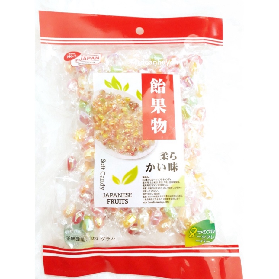 KẸO MỀM KIM CƯƠNG NHÂN TRÁI CÂY 8 VỊ NHẬT BẢN GÓI 200G - 300G