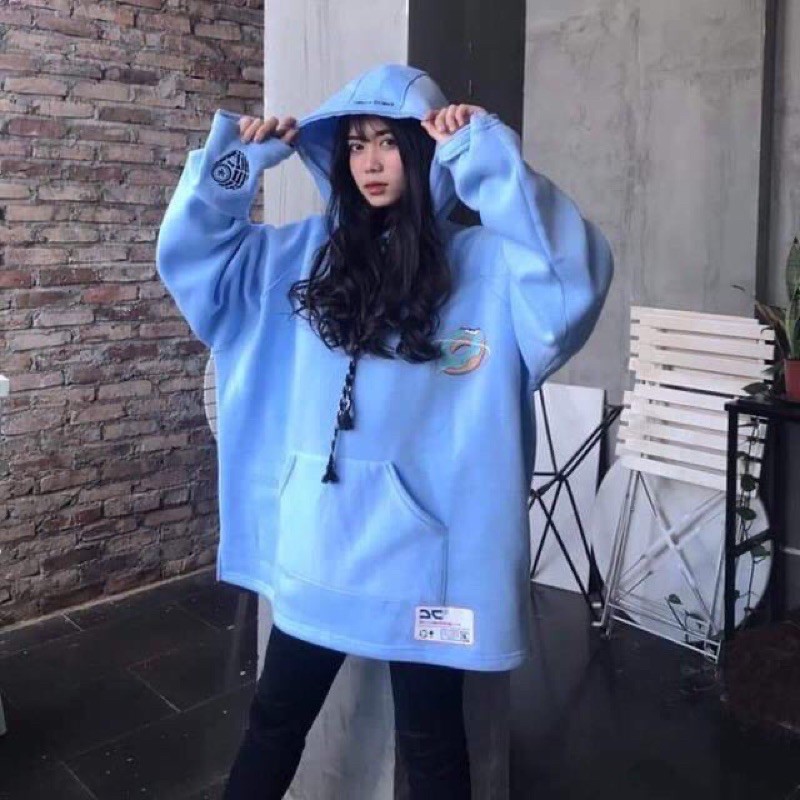 Áo hoodie donut xanh