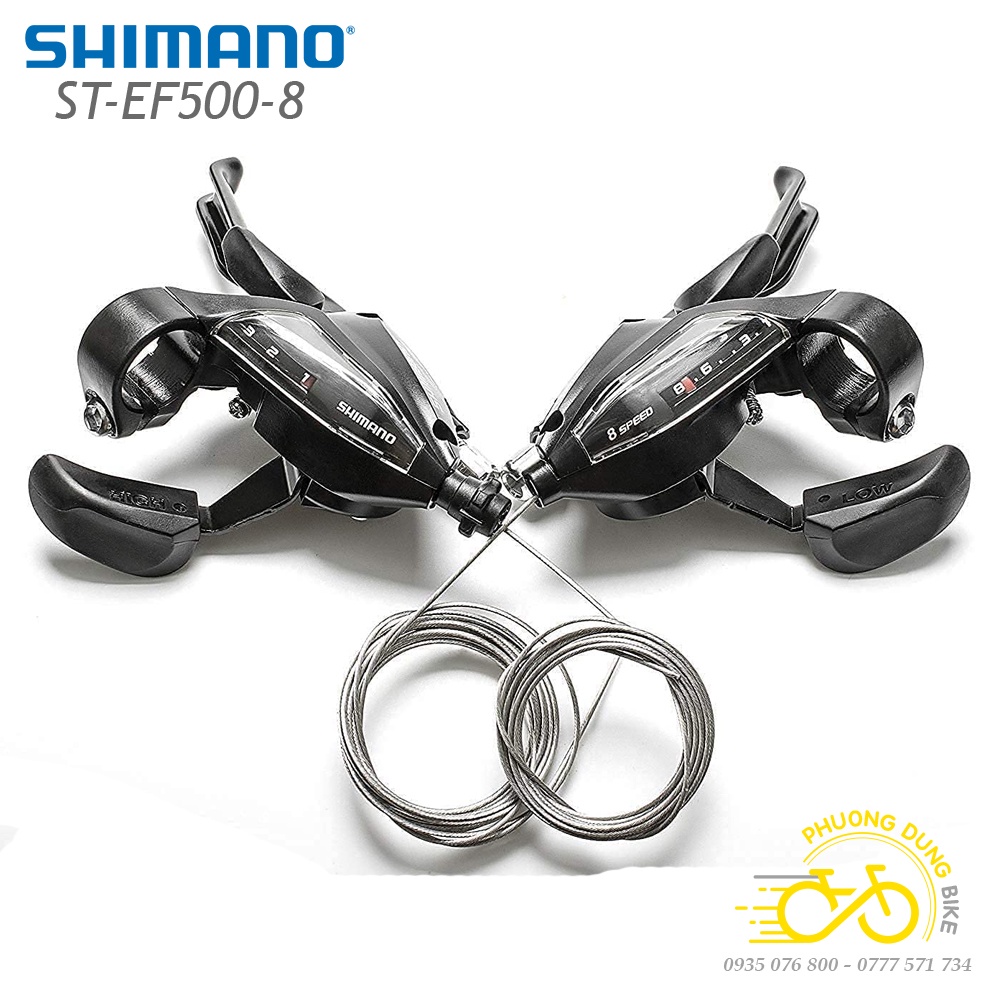Tay đề xe đạp SHIMANO ST-EF500 3x8 speed - Hàng chính hãng