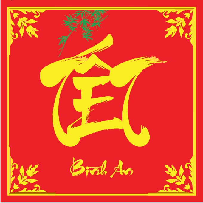 Tem tết dán hộp đựng, túi đựng 15 tem