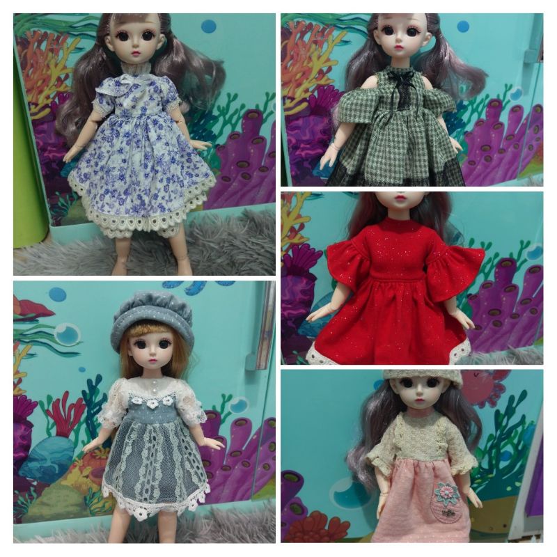 Váy xinh cho búp bê 30 cm