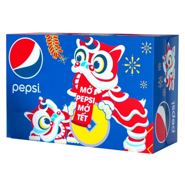 THÙNG 24 LON NƯỚC NGỌT PEPSI 330ML