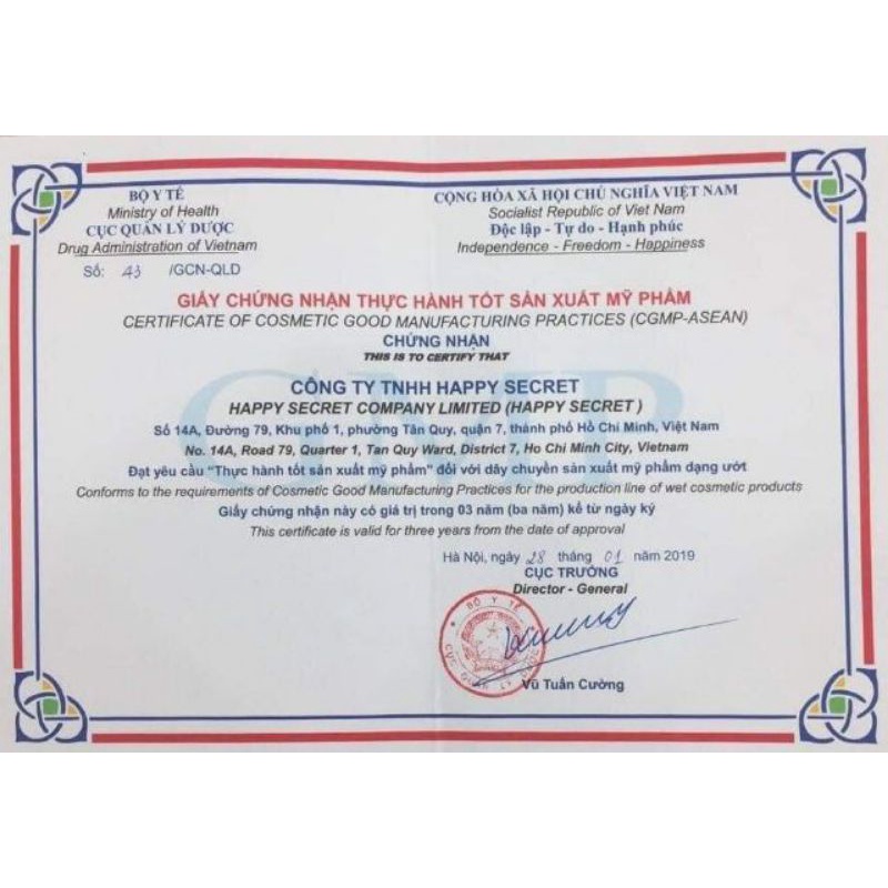 Topwhite D6 giúp làm trắng da chống lão hoá