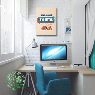 Tranh canvas treo tường "Đừng bao giờ em tưởng"