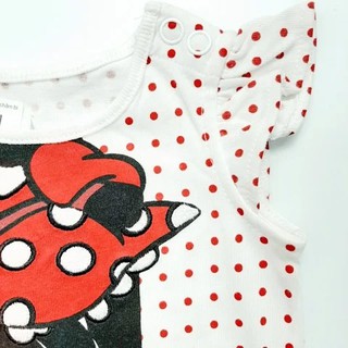 [3-24M] Bodysuit Disney Minnie chấm bi