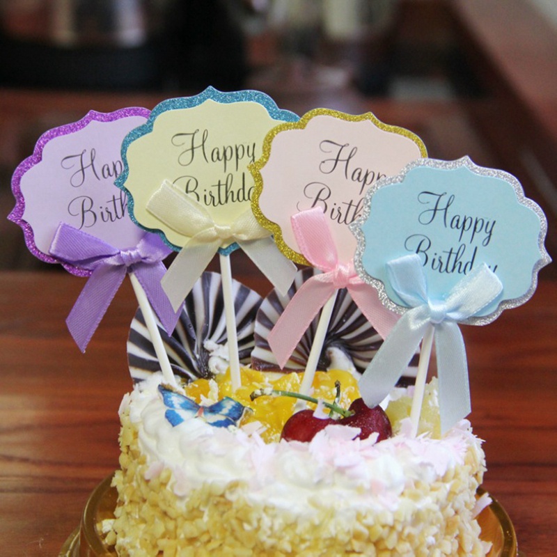 Set 5 phụ kiện cắm trang trí bánh sinh nhật sáng tạo cho bé