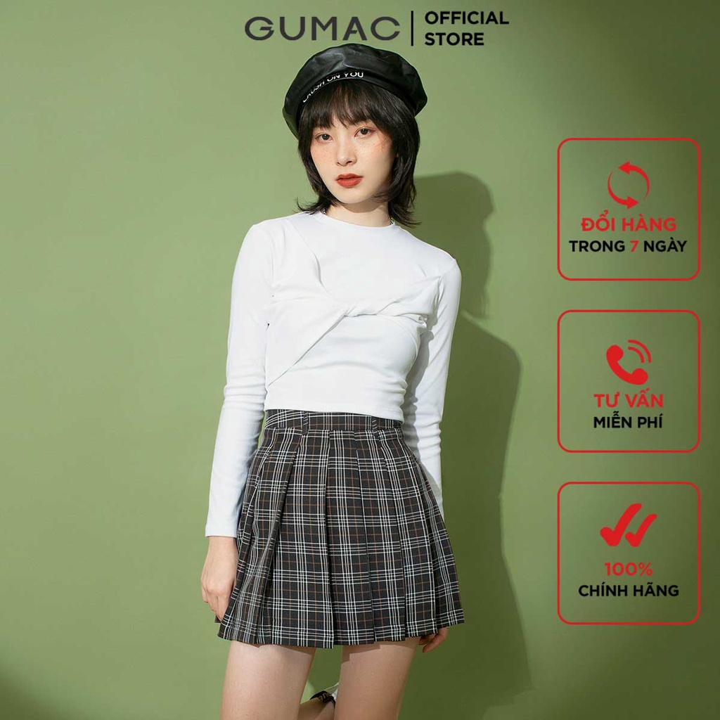 Áo thun nữ Borip xoắn ngực GUMAC đủ màu, đủ size năng động trẻ trung ATB104