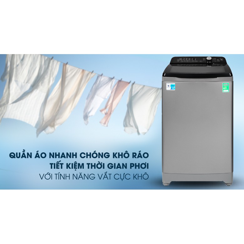 Máy giặt Aqua 10 Kg AQW-FR100ET S (Miễn phí giao tại HCM-ngoài tỉnh liên hệ shop)