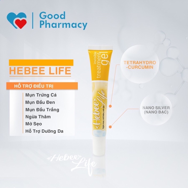 Gel bôi mụn Hebee Life 20g