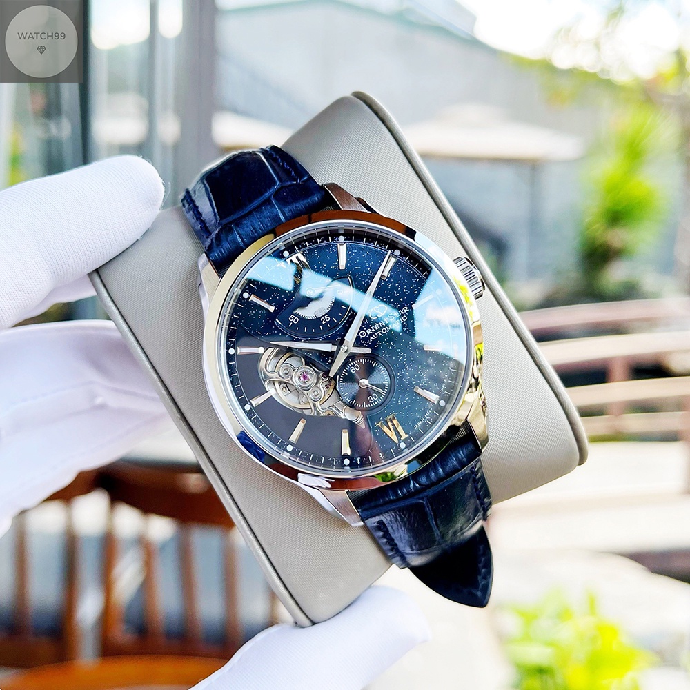 Đồng hồ nam Orient Star Contemporary Layered Skeleton RE-AV0B05E00B Limited 41mm Dây da Kính Sapphire