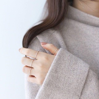 Nhẫn bạc Simple Nhẫn bạc Tiệm bạc 21Centimeters