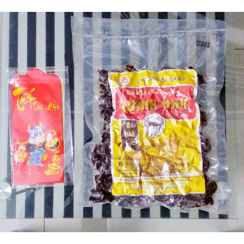 Khô Bò Cục Mềm Đà Nẵng Đặc Biệt  Quỳnh Như - Đặc Sản Đà Nẵng Nhà Làm