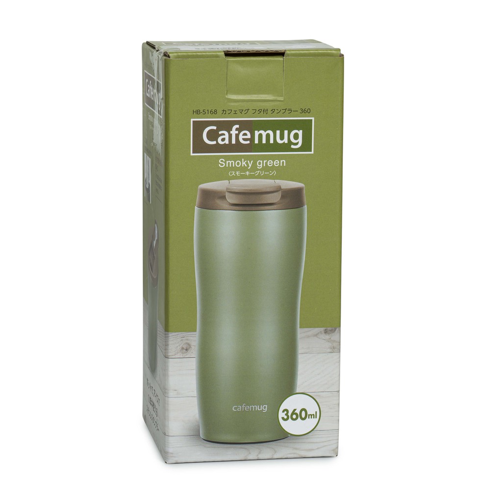 Ly Cốc Inox Giữ Nhiệt Pearl Metal Màu Xanh Lá, Giữ Nóng Lạnh, Có Nắp Nhựa PP, Tiện Lợi, Dung Tích 360ml, PP ANNI
