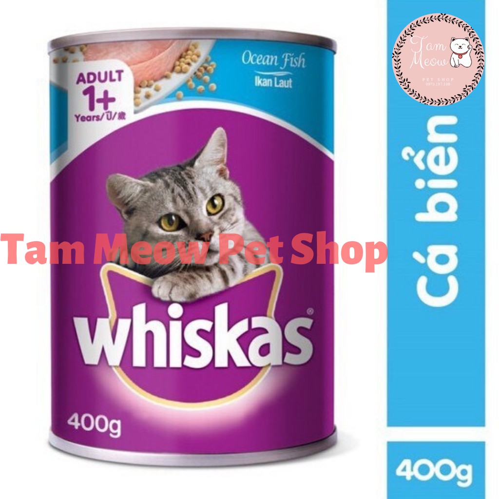 Pate cho mèo WHISKAS dạng lon 400g