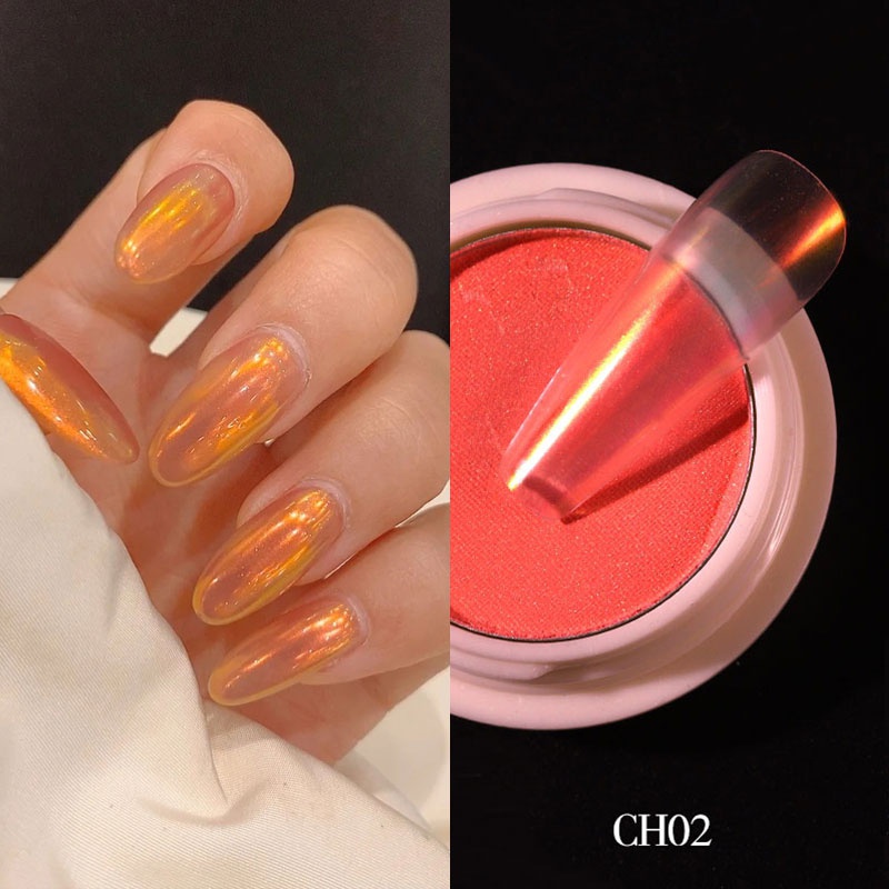 Hộp 1g bột neon MISSCHEERING trong suốt tráng gương trang trí móng tay nghệ thuật độc đáo