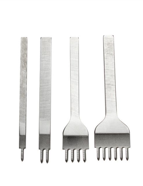 Bộ đục trám thép cao cấp khâu đồ da thủ công 3mm - 4mm loại tốt