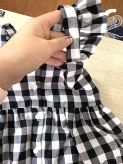  Váy next kẻ caro cho bé gái