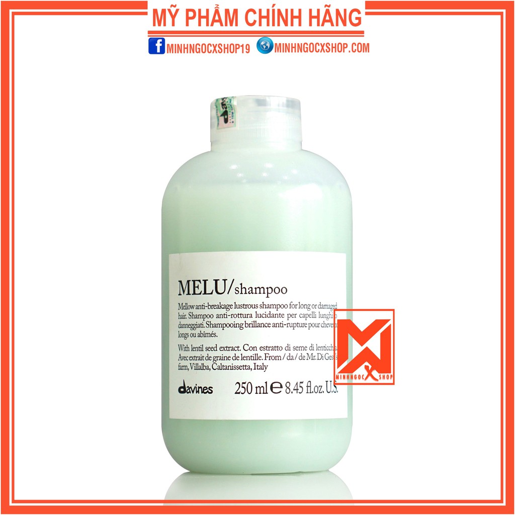 Dầu gội cho tóc dài và hư tổn DAVINES MELU 250ml chính hãng