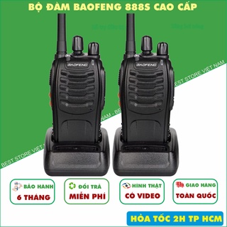 Bộ Đàm Baofeng 888s - Bộ Đàm Chuyên Dụng, Chống Tạp Âm, Cự Ly Liên Lạc 1km
