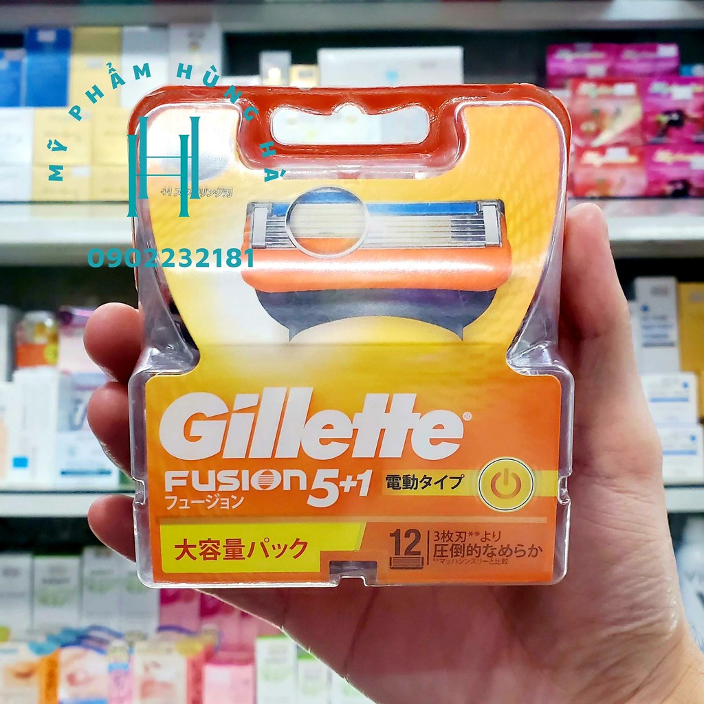 Lưỡi dao cạo râu Gillette Fusion 5, 12 lưỡi dao cạo thay thế cao cấp Gillette