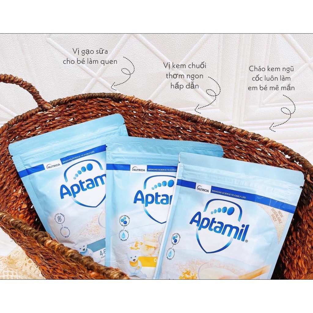 Bột Gạo Ăn Dặm Cho Bé Aptamil UK 4-6M+, Gói 125G