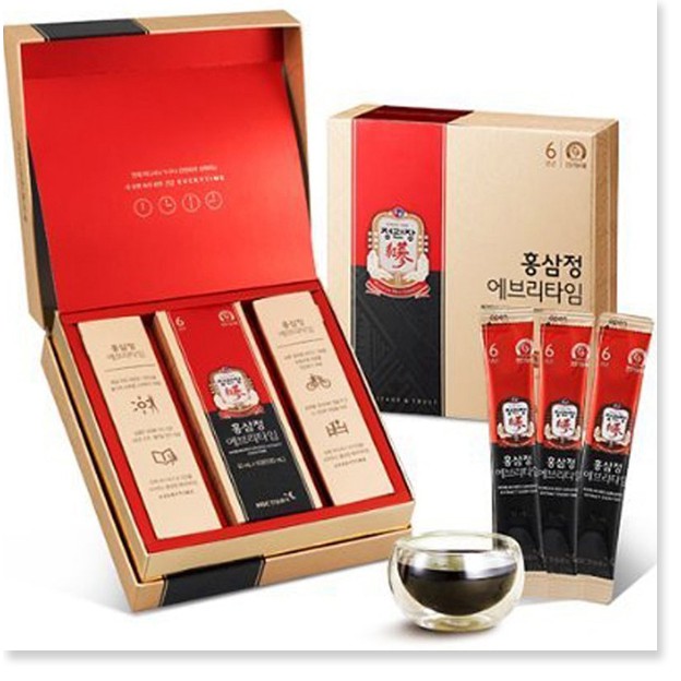 Nước Hồng Sâm Chính Phủ Hàn Quốc KGC Extra Everytime 30 gói x 10ml - Hàng Chính Hãng
