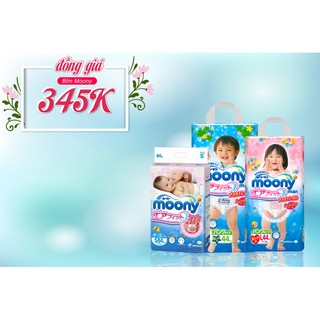 BỈM MOONY QUẦN/DÁN NỘI ĐỊA NHẬT NB90/S84/M68/L44/XL38