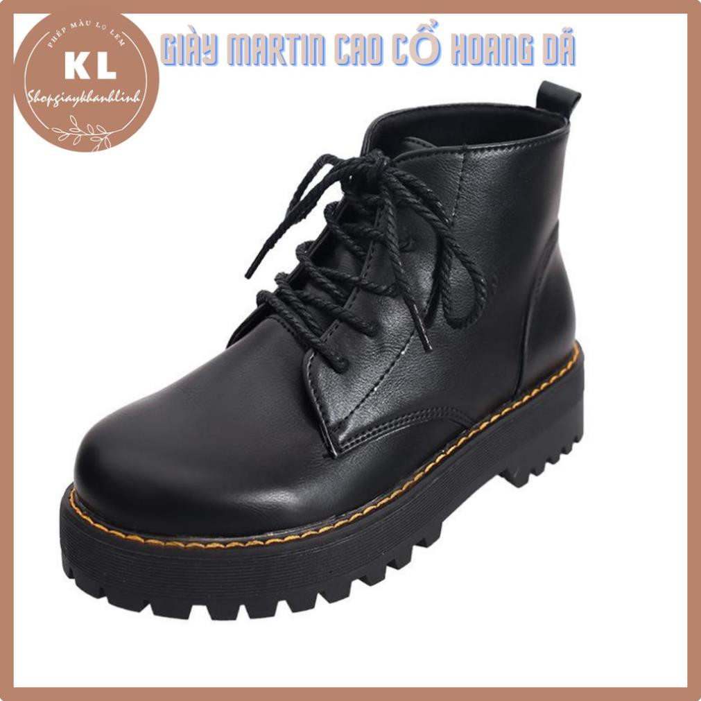 Giày/ bốt ulzzang vintage MARTIN cổ cao buộc dây tăng chiều cao mang phong cách hoang dã -b11 | BigBuy360 - bigbuy360.vn