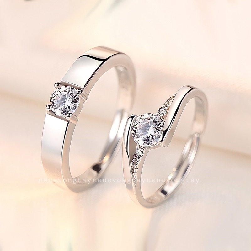 Nhẫn đôi AE freesize dành cho nam nữ