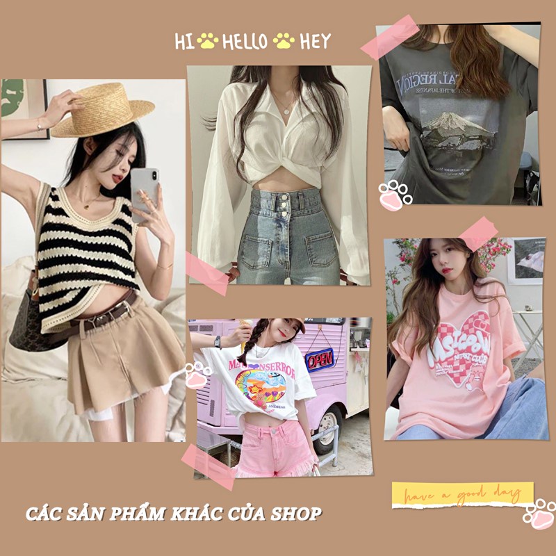 Beryl🌻Áo phông nữ 🌼Áo thun tay ngắn in màu vàng kem phong cách Hàn Quốc Oversize