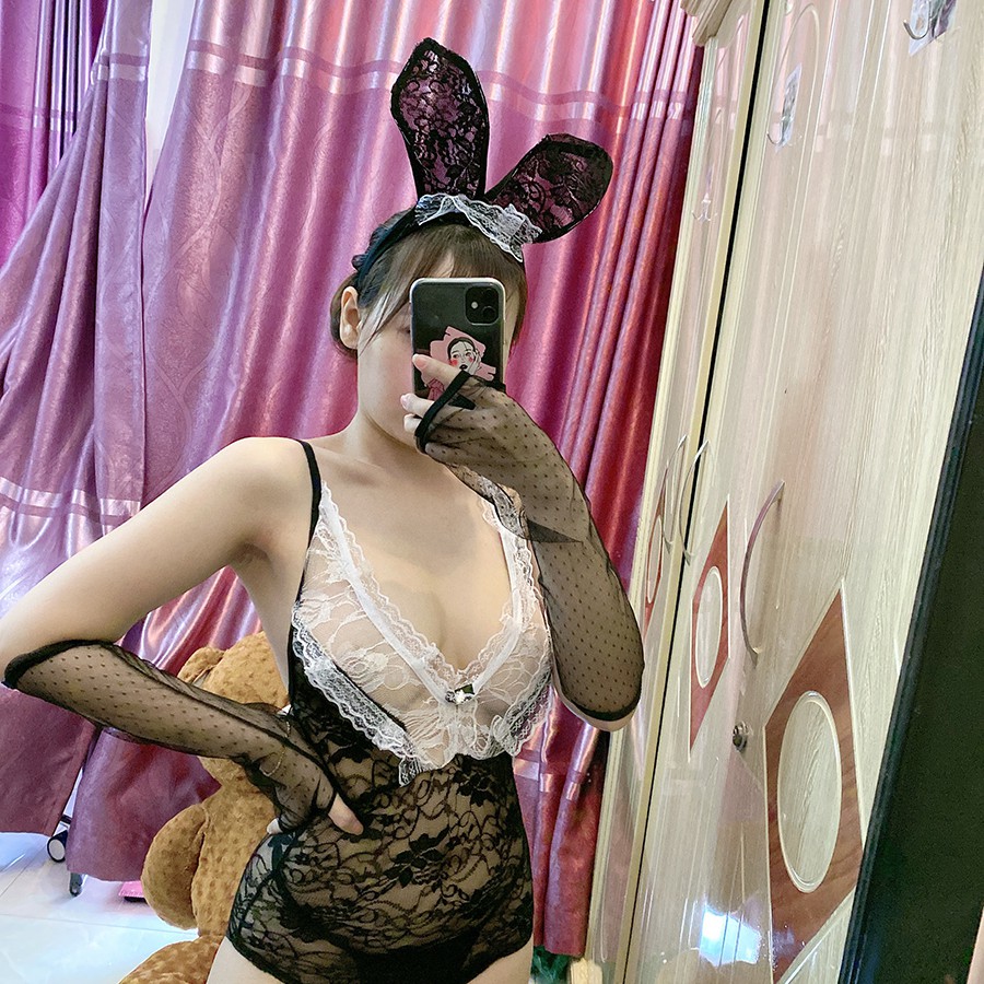Đồ ngủ cosplay sexy thỏ ngọc , hóa trang gợi cảm quyến rũ CP019