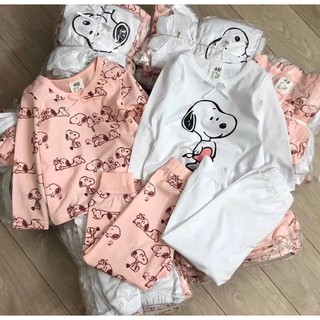 combo 2 bộ Snoopy hồng cho bé gái