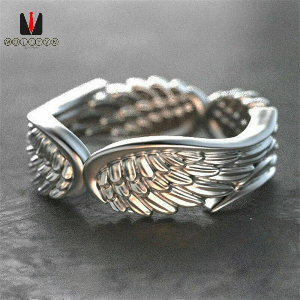 Nhẫn Hình Đôi Cánh Thiên Thần Phong Cách Cổ Điển Thời Trang Cho Nam Và Nữ