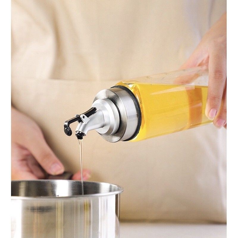 Chai Thủy Tinh Đựng Dầu Ăn, Nước Mắm, Tương,Dấm, Lọ Chiết Rót Gia Vị Vòi Bấm Tay 160ml - 200ml - 300ml - 500ml Trong Bếp | BigBuy360 - bigbuy360.vn