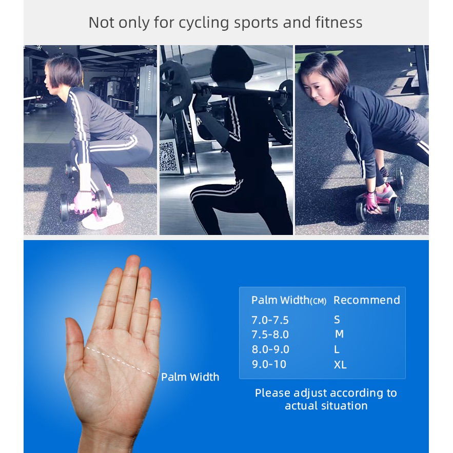 Găng tay ROCKBROS hở ngón chống sốc thoáng khí chuyên dụng khi lái xe