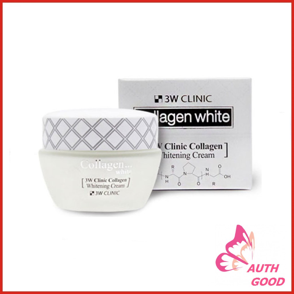 Kem dưỡng 💖FREESHIP💖 Kem dưỡng trắng da 3W Clinic Collagen Whitening Cream