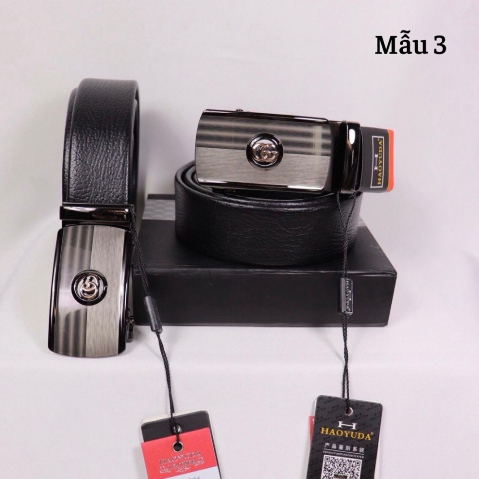 Thắt Lưng Nam Cao Cấp TL02 Dây Nịt Da Bò Khóa Lăn Thép Bền Bỉ - 6 Màu Full Box