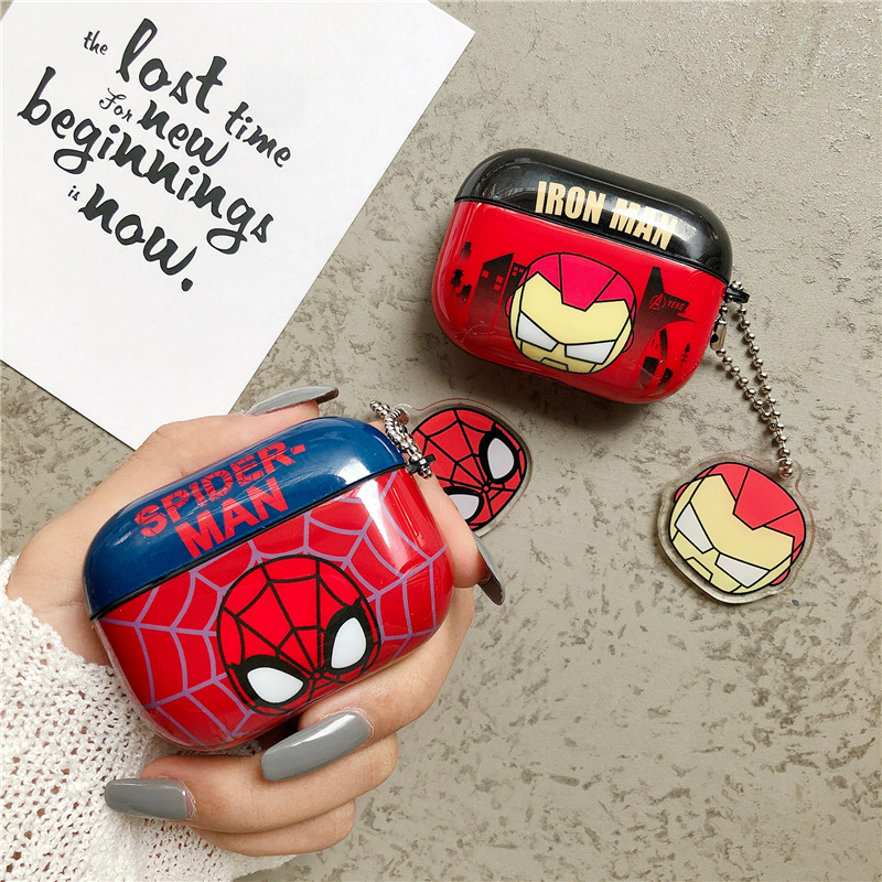 Ốp Bảo Vệ Hộp Đựng Tai Nghe Airpods 1 / 2 / Pro Hình Marvel Avengers Xinh Xắn