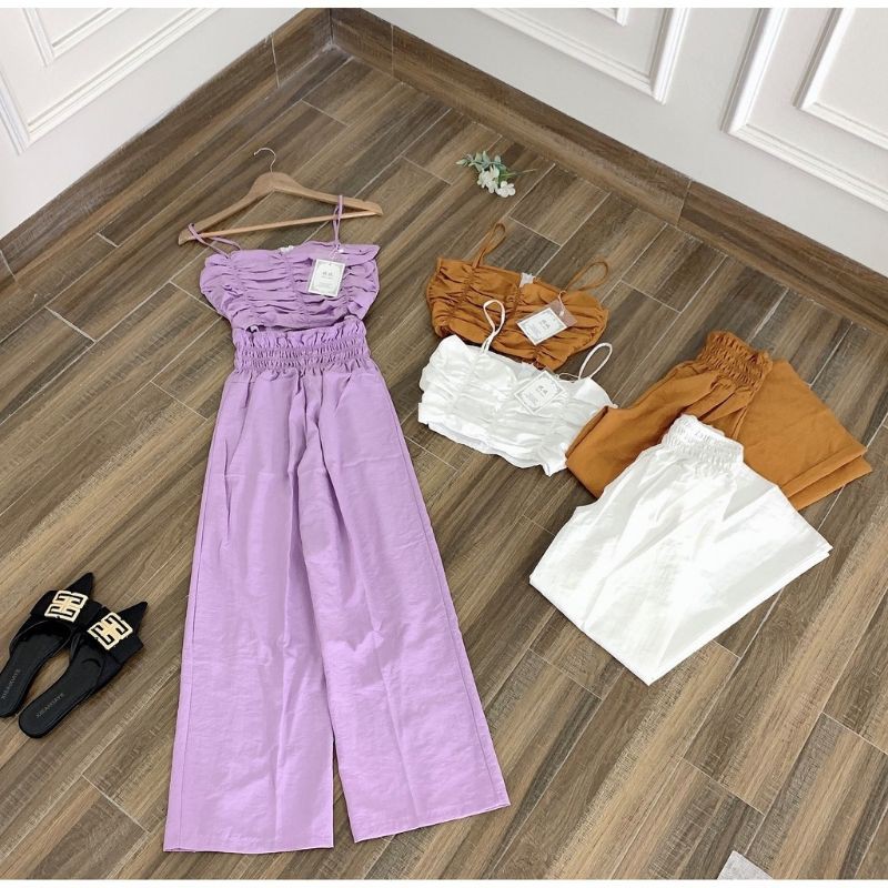 set áo nhún ,quần ống rộng | BigBuy360 - bigbuy360.vn