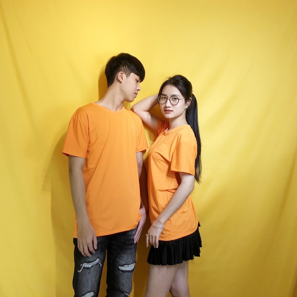 Áo Ngắn Tay Không Cổ, 4 Màu, Hồng, Trắng , Cam, Xám, Vải Mềm Mịn, Thấm Hút Mùi Hôi | BigBuy360 - bigbuy360.vn