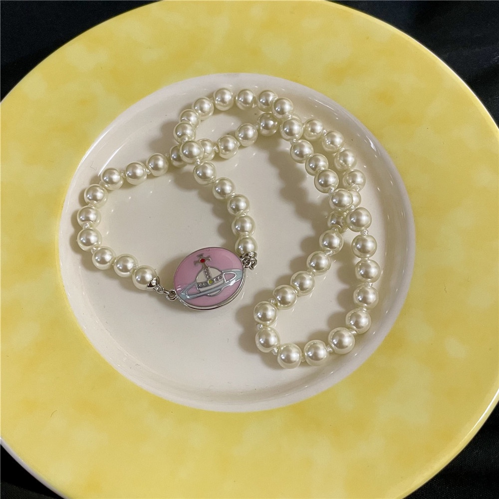 Vòng Cổ Choker Đính Ngọc Trai Thời Trang Cho Nữ