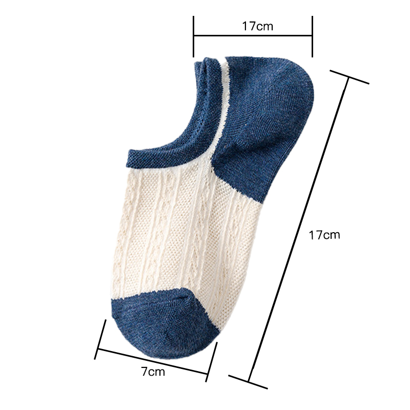 Vớ cotton cổ thấp thoáng khí màu sắc ngọt ngào phong cách retro cho nữ