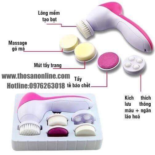 Máy rửa mặt massage 5 trong 1