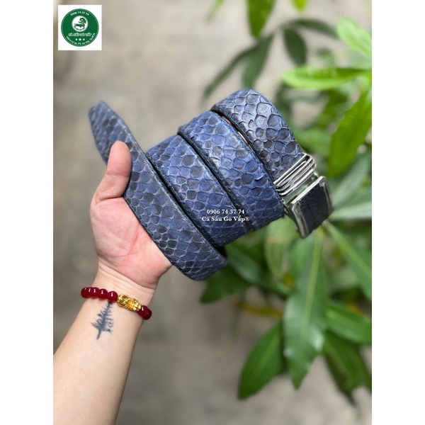 Dây Nịt Da Trăn  3,5cm CÁ SẤU GÒ VẤP