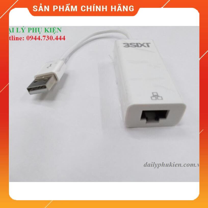 (Có sẵn) Cáp USB Lan 3SIXT không cần đĩa cài _Siêu rẻ