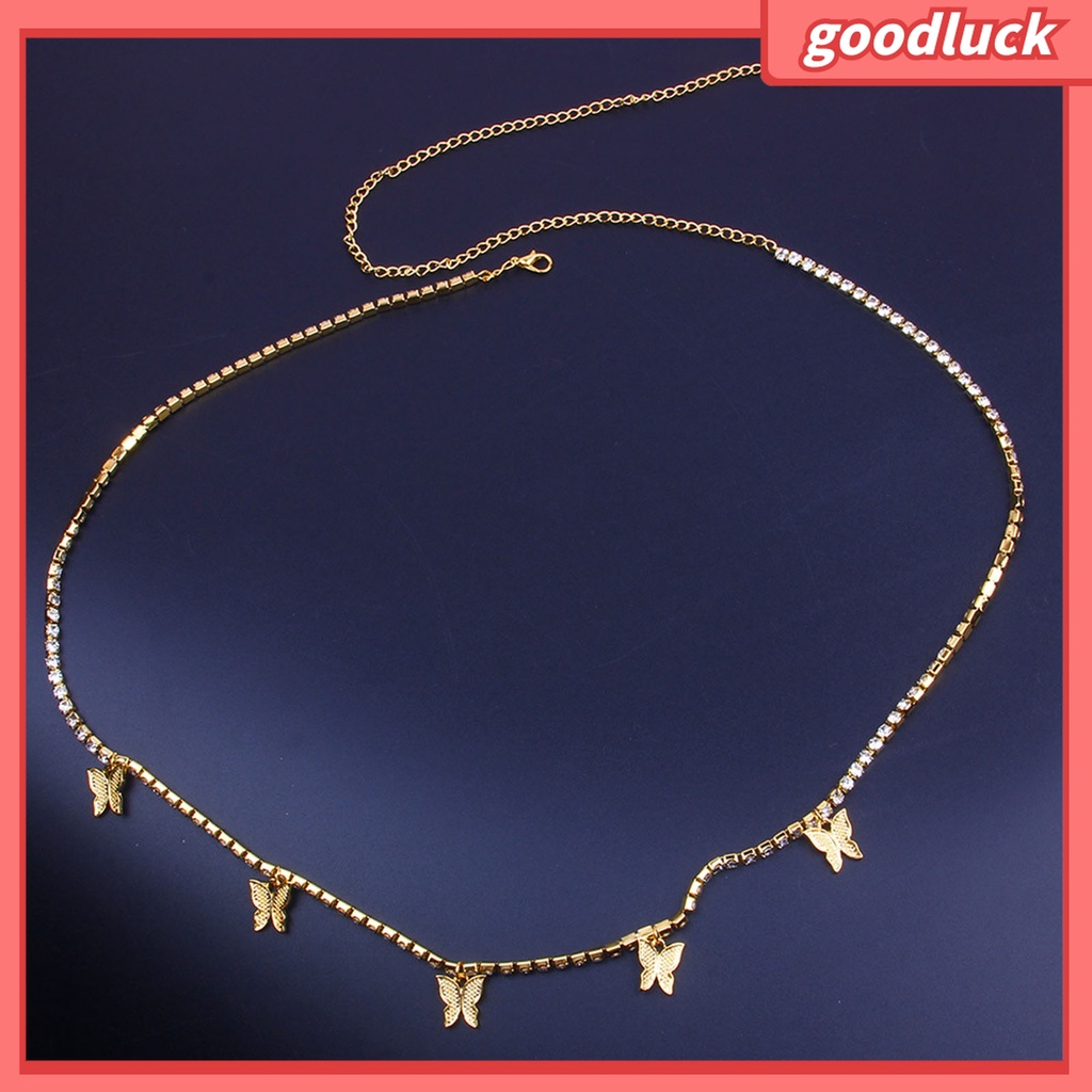 Goodluck| Dây Xích Đính Đá Trang Trí Quần Lưng Có Thể Điều Chỉnh